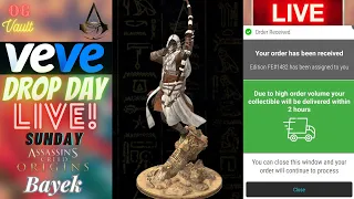 VeVe Drop Day LIVE - Assassin's Creed ORIGINS Bayek UBISOFT Digital Collectibles NFT Drop! Good Luck