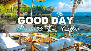 😉Bossa Nova Jazz at the Seaside Coffee Shop - Relaxing Ocean Waves for a Blissful Coastal Experience