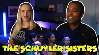 Hamilton theatrical performance - The Schuyler Sisters (Jane and JV BLIND REACTION 🎵)