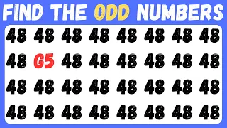 【Easy, Medium, Hard Levels】Can you Find the Odd Emoji out & Letters and numbers in 15 seconds #011