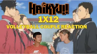 Volleyball Couple Reaction to Haikyu!! S1E12: "The Cat and Crow Reunion"