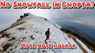 No Snowfall in Chopta? Chopta in Winters | Chopta Chandrashila Trek