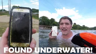 Found Lost iPHONE Underwater!! (RIVER TREASURE)