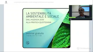 Webinar - La sostenibilità ambientale e sociale: dall'Agenda 2030 alla pratica quotidiana