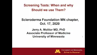 Minnesota Scleroderma Virtual Patient Education Conference 2020