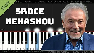 Karel Gott & Charlotte Ella Gottová - Srdce nehasnou (easy piano tutorial | klavír | noty | MIDI)