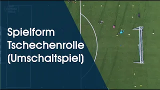 Spielform Tschechenrolle (schnelles Umschaltspiel) - Fußballtraining am Deutschen Fußball Internat