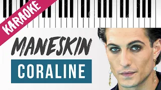 Maneskin | CORALINE // Piano Karaoke con Testo