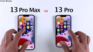 iPhone 13 Pro Max vs 13 Pro SPEED TEST