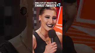 WWE Superstar Rhea Ripley Reacts to Thirst Tweets #shorts