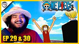 SANJI JOINS THE CREW! - First Time Watching One Piece (29 & 30)