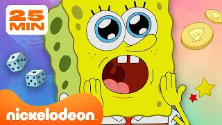 Najlepsze GRY, w Które Kiedykolwiek Grano w  SpongeBob!| 30 Minutowa Kompilacja | Nickelodeon Polska