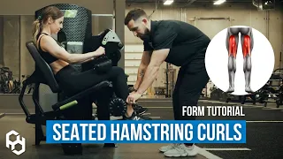 How to Seated Hamstring Machine Leg Curl | Proper Technique, Set Up, & Mistakes