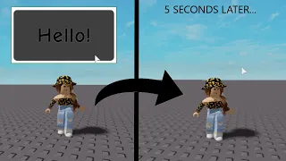 How to make a GUI appear for a certain amount of time and then Disappear On Roblox Studio