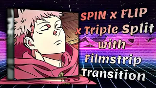 How To Edit on CapCut | Spin x Flip x Triple Split with Filmstrip Transition // CAPCUT TUTORIAL