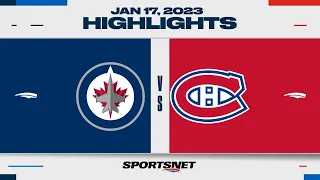 NHL Highlights | Jets vs. Canadiens - January 17, 2023