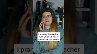 I PRANKED TEACHER WITH OBAMA'S VOICE