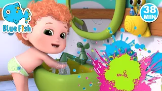 Wash wash wash Your Hands | Stay at homesongs| Blue Fish Nursery Rhymes & Kids Songs -4K Videos 2023