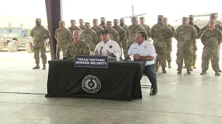 Gov. Abbott welcomes Texas National Guard soldiers, discusses border security in Eagle Pass