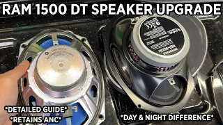 RAM 1500 DT SPEAKER UPGRADE - DETAILED GUIDE + EASY