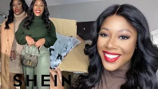 SHEIN Try-On Haul | Coat + Sweater Dresses + Jeans | Fall Winter Work & Casual Looks