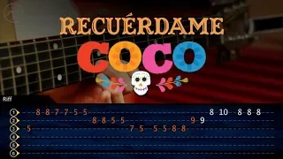 Recuerdame  COCO Guitarra Tutorial | Remember Me Guitar | TABS Christianvib