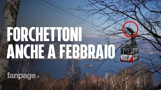 I forchettoni sulla funivia del Mottarone già a febbraio: il video esclusivo per Fanpage.it