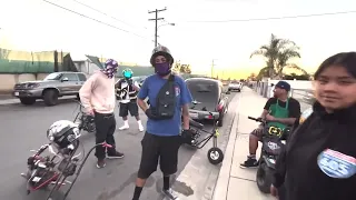 605 Mini Bike Gang cruising the SGV