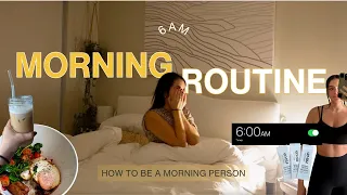 How to Become an EARLY Morning Person | MY 6 AM MORNING ROUTINE FOR WORK | productive morning habits
