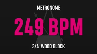 249 BPM 3/4 - Best Metronome (Sound : Wood block)