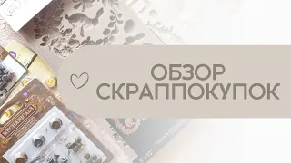 #Обзор скраппокупок / Новые молды / Металлюшки от Примы / Деревянные штуки и ткани для магазинчика