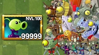 [PvZ] Plants Vs Zombies 2 Lanzaguisante Pringoso Nivel 100 Vs Todos Los Zombots