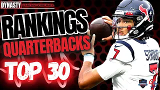 2024 Fantasy Football - TOP 30 QB Rankings - Dynasty Fantasy Football Rankings