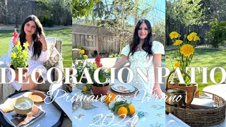 DECORACIÓN DEL PATIO 🪴PRIMAVERA VERANO 2024 | DECORACIÓN COMEDOR DEL PATIO | IDEAS DECORACIÓN 2024