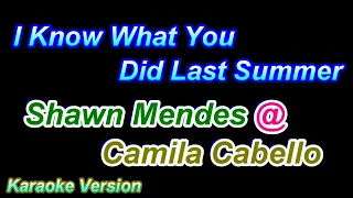 I Know What You Did Last Summer - Shawn Mendes@Camila Cabello [Karaoke Version]