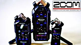 Zoom Essential 32 Bit Float Handy Recorders Family Overview