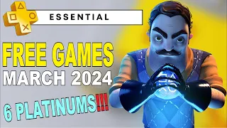 PS Plus Essential Games March 2024 | Free Games PS4, PS5 - Platinum Difficulty & Time