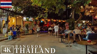 Rambuttri Alley Walking Tour - Bangkok Nightlife | 4K 2023