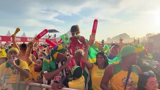 Brazil fans rejoice after beating Serbia at World Cup