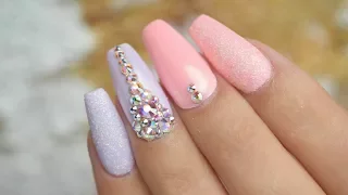 Purple and Pink Sugared Nails | Red Iguana | April Ryan