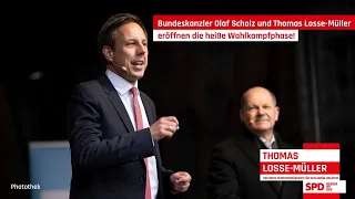 Bundeskanzler Olaf Scholz und Thomas Losse-Müller eröffnen heiße Wahlkampfphase!