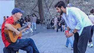 Young Man Asks An Old Street Musician To Perform Georgian Music | Tbilisi Street Music