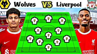 Wolves VS Liverpool | Liverpool FC Starting Lineup, Subs & Injured Players v Wolves ✅ Liverpool News
