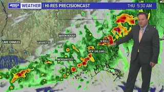 Weather: 2 Rounds of Storms moving Through