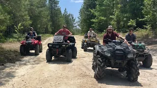 First ride on his 2023 Polaris Highlifter 850