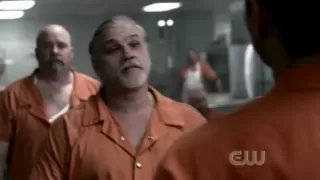 Supernatural Dean having fight in prison