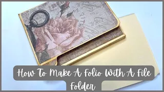 How To Make A Folio From File Folders