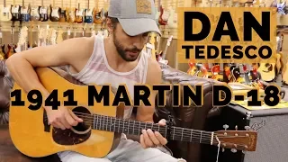 Dan Tedesco playing a Rare 1941 Martin D-18 here at Norman's Rare Guitars