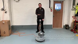 How To Operate And Use A Floor Polisher/Buffer Polishing/Buffing Machine