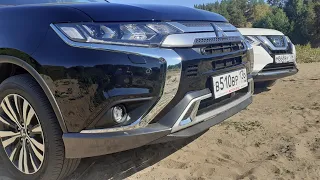 Mitsubishi Outlander vs Nissan X-Trail. Есть ли драйв в кроссоверах?